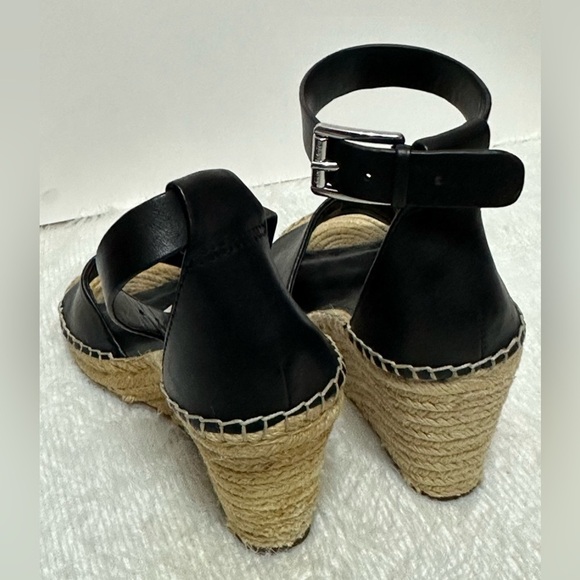 Vince Camuto Black Espadrille Sandals with Ankle Strap 💛🖤 - Picture 6 of 9
